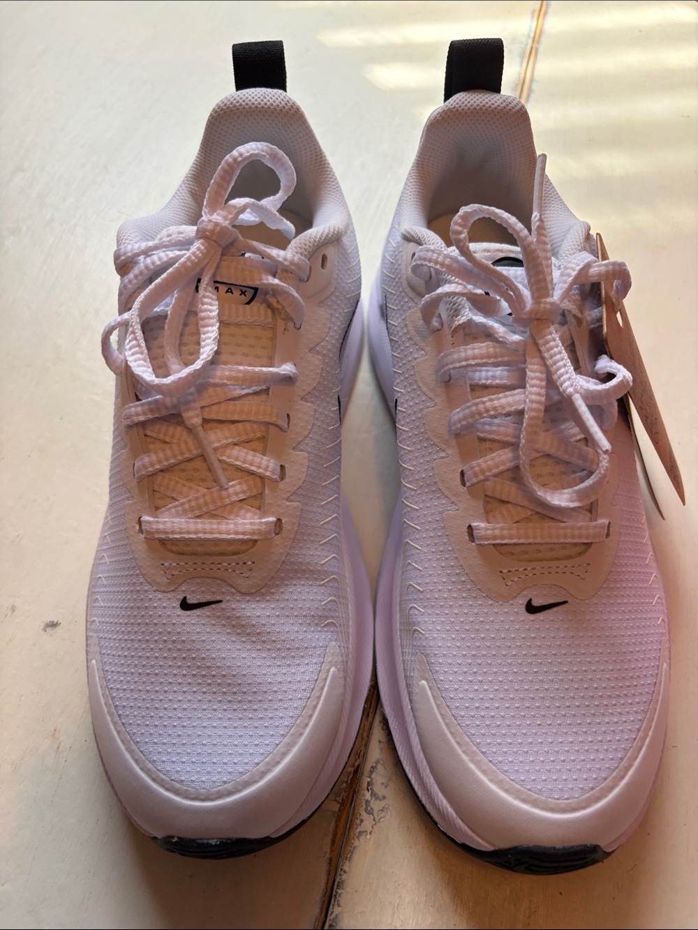 Nike Men’s White and Black Air-Infused Athletic Sneakers